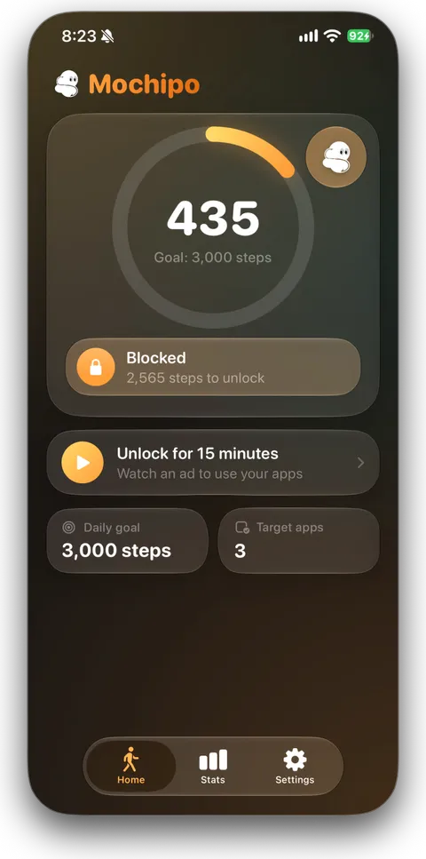 Home screen